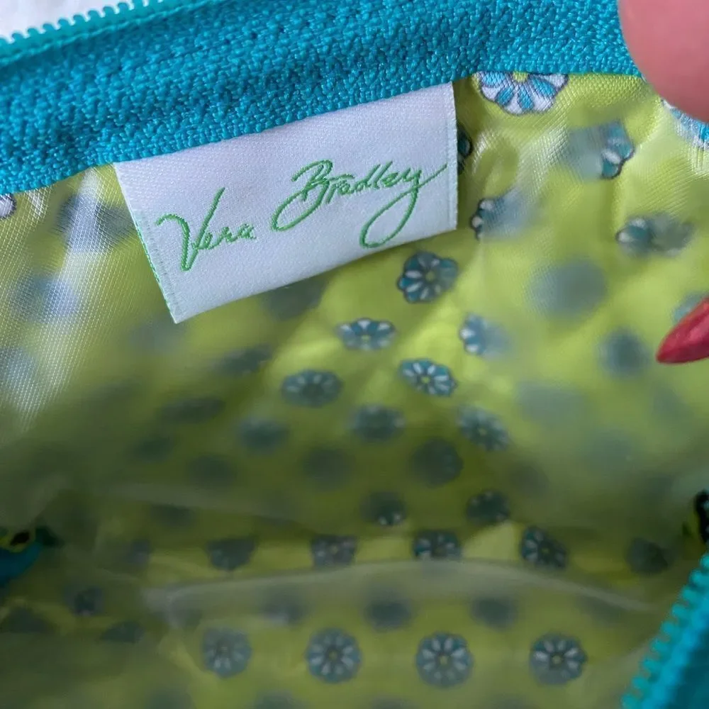 NEW Vera Bradley peacock cosmetic travel toiletry case